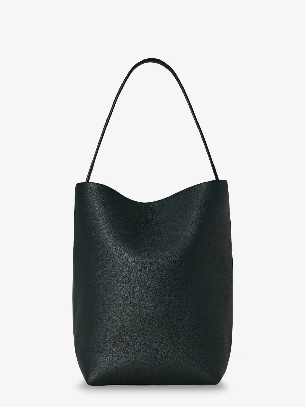 The Row Women's Park Medium Leather Bag DARKPINE