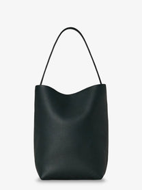 The Row Women's Park Medium Leather Bag DARKPINE