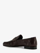 The Row Women's Theo Leather Loafers Brown, view 3