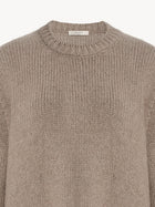 The Row Women's Torin Cashmere Sweater Beige, view 3