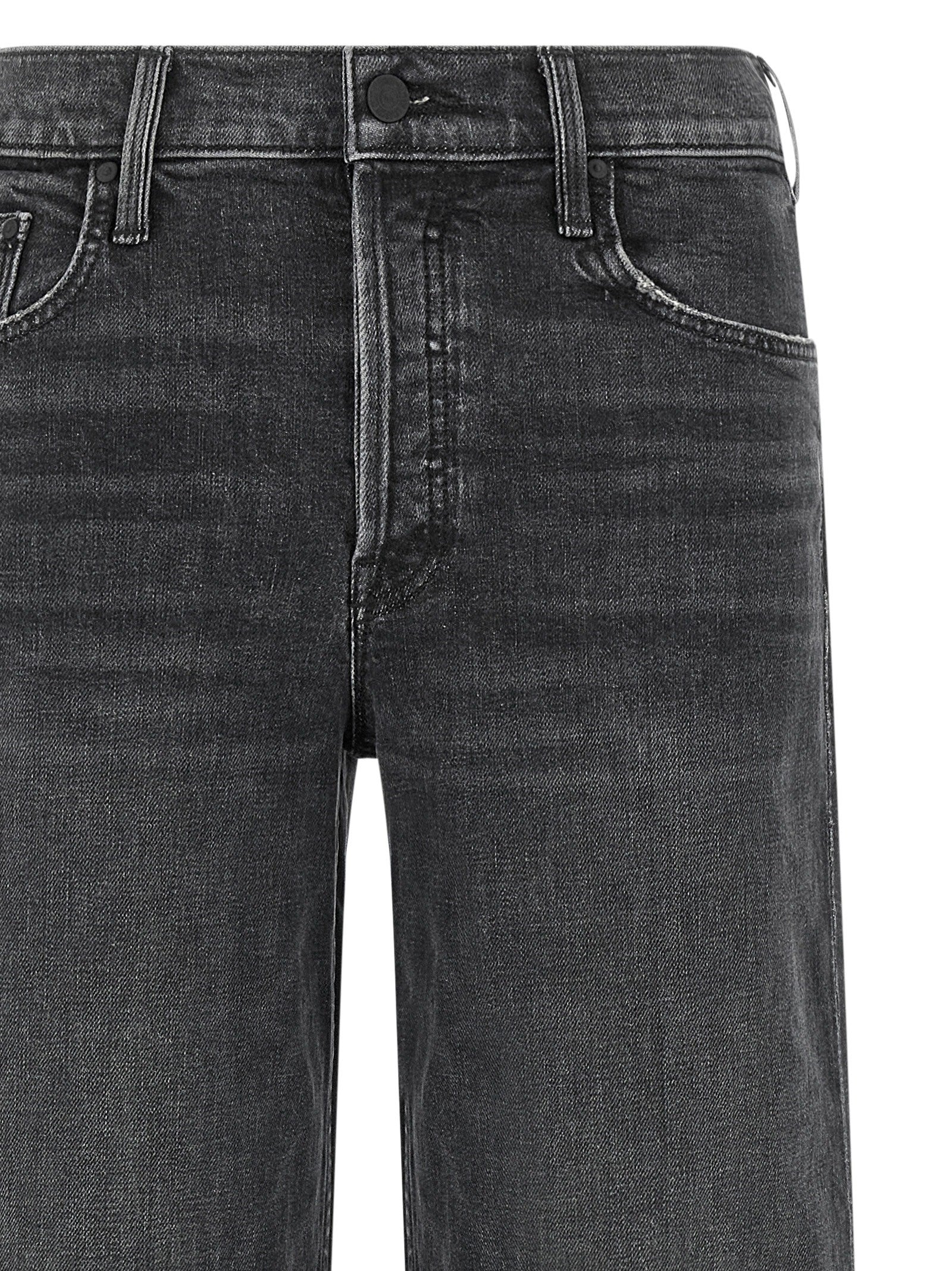MOTHER The Smoothie Sneak Jeans Black