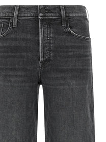 MOTHER The Smoothie Sneak Jeans Black