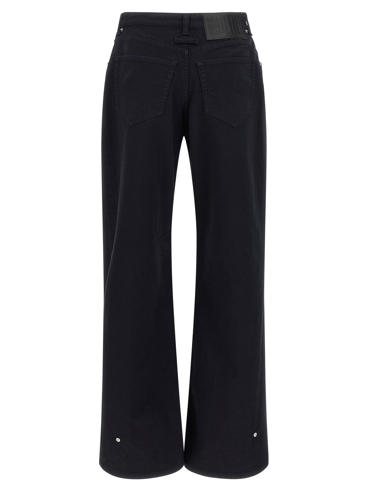 Jean Paul Gaultier The Snap Button Denim Jeans Blue