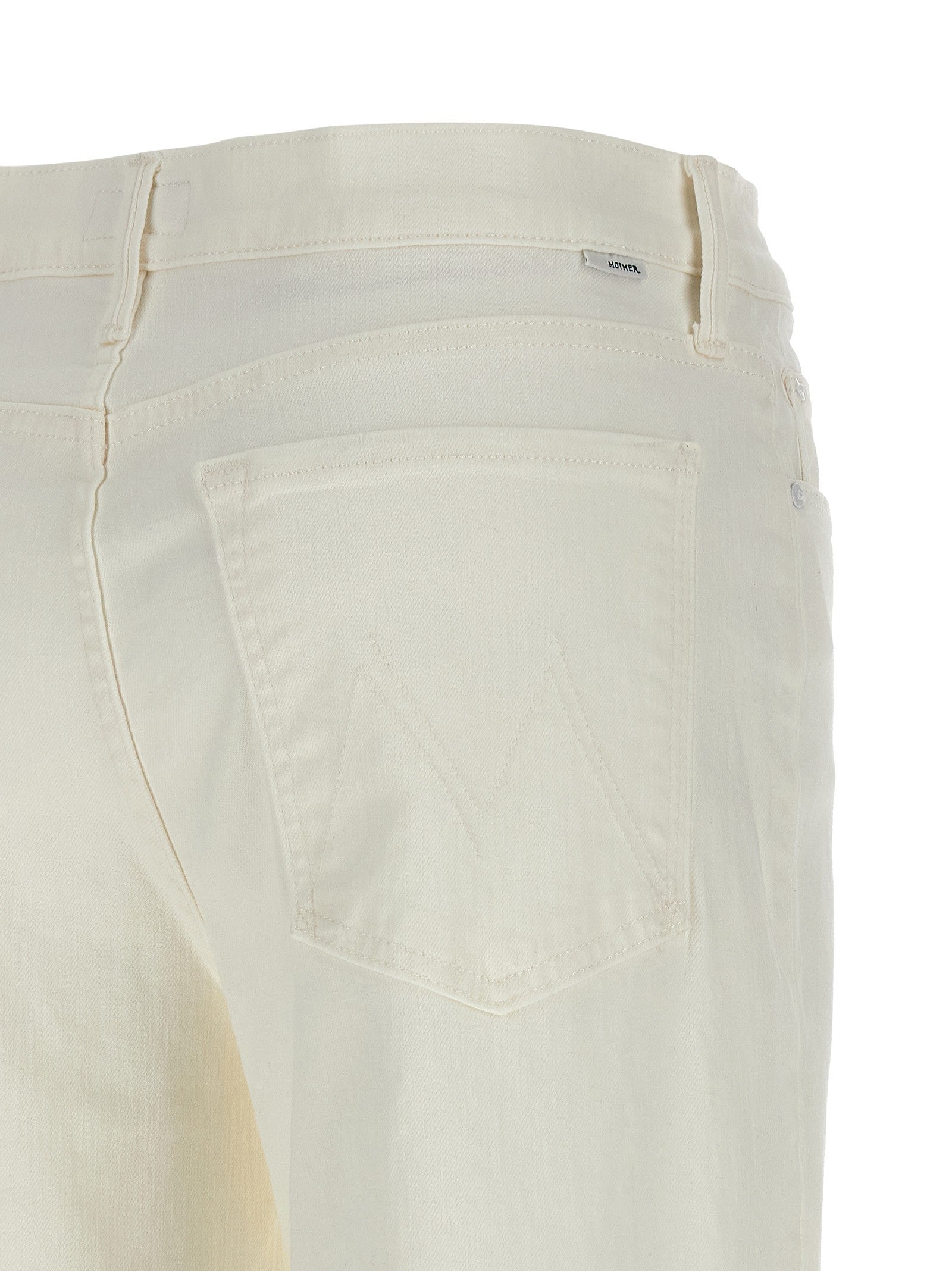 Mother The Twister Sneak Jeans White