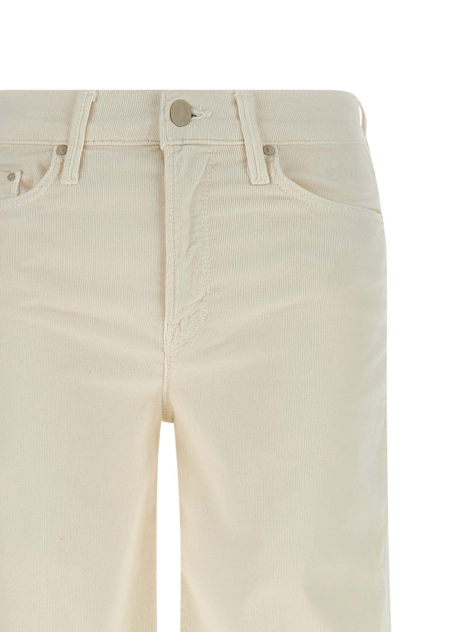 MOTHER The Twister Sneak Pants White