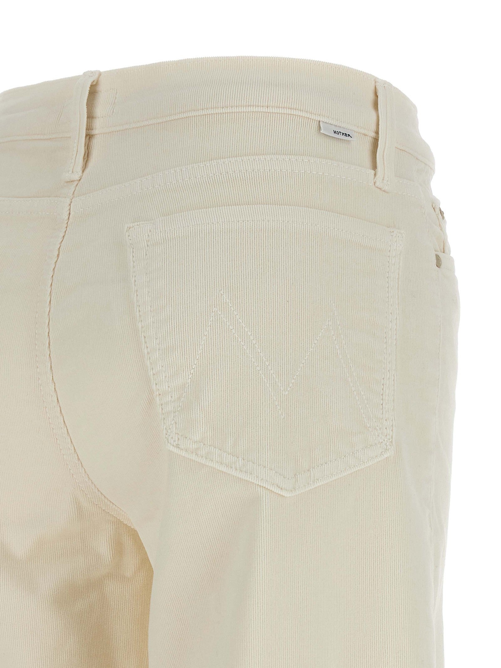 MOTHER The Twister Sneak Pants White