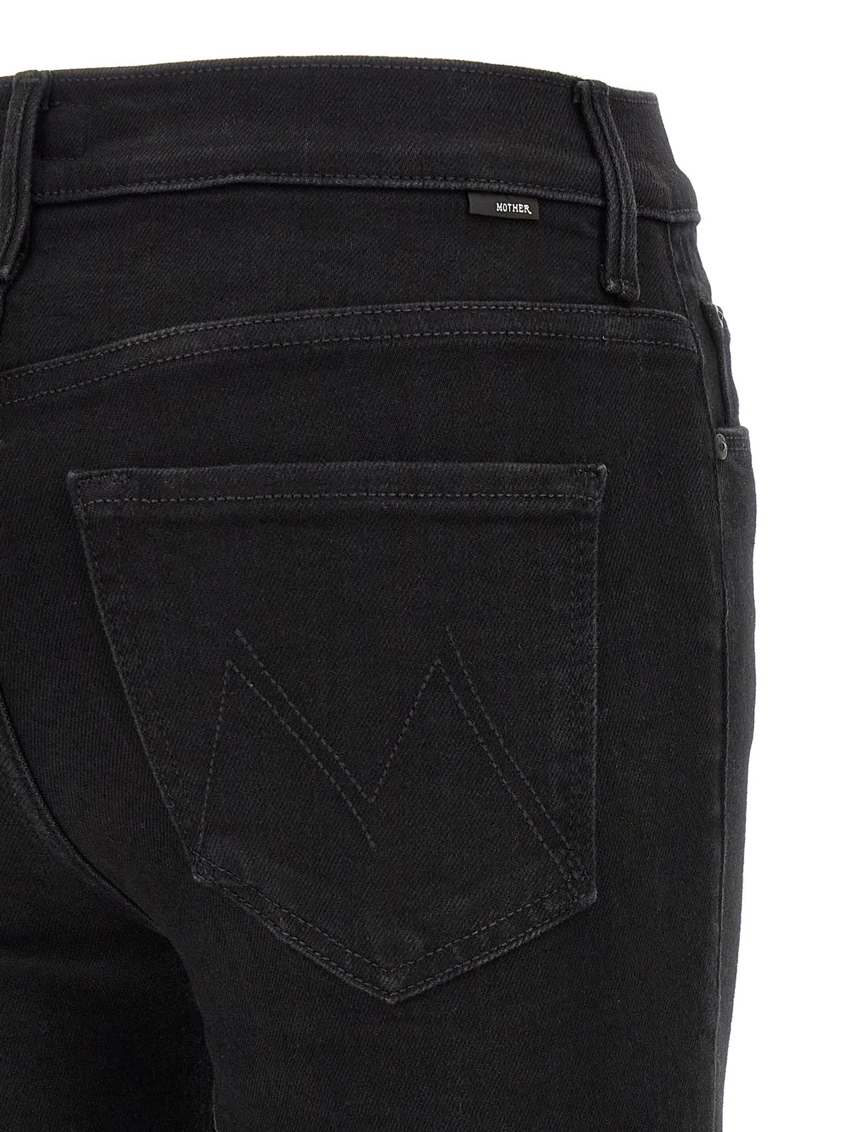 MOTHER The Weekender Jeans Black, view 4