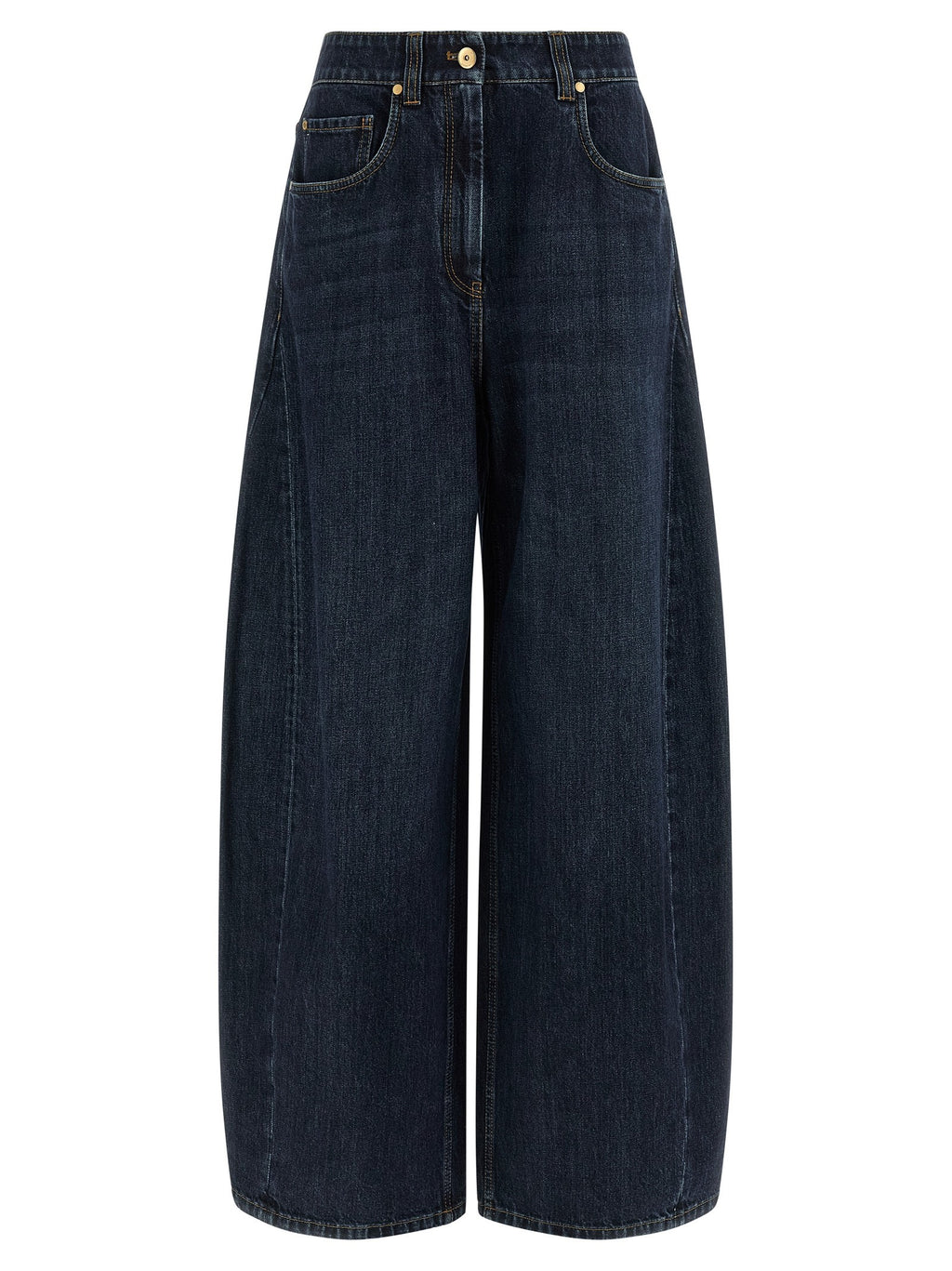 Brunello Cucinelli The Wide Barrel Jeans Blue