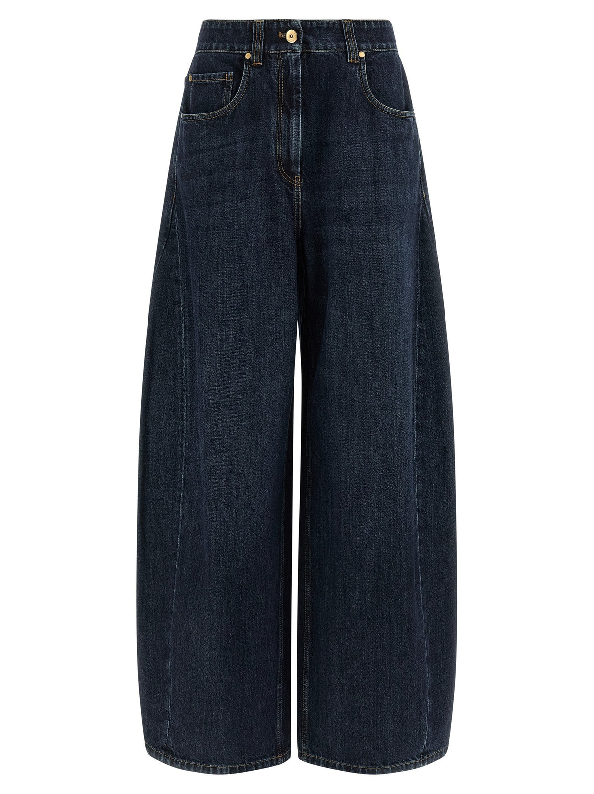 Brunello Cucinelli The Wide Barrel Jeans Blue