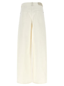 Brunello Cucinelli The Wide Barrel Jeans White