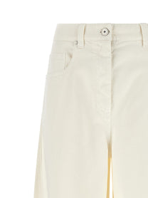 Brunello Cucinelli The Wide Barrel Jeans White