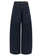 Brunello Cucinelli The Wide Barrel Jeans Blue, view 2