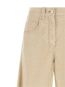 Brunello Cucinelli The Wide Barrel Pants Beige