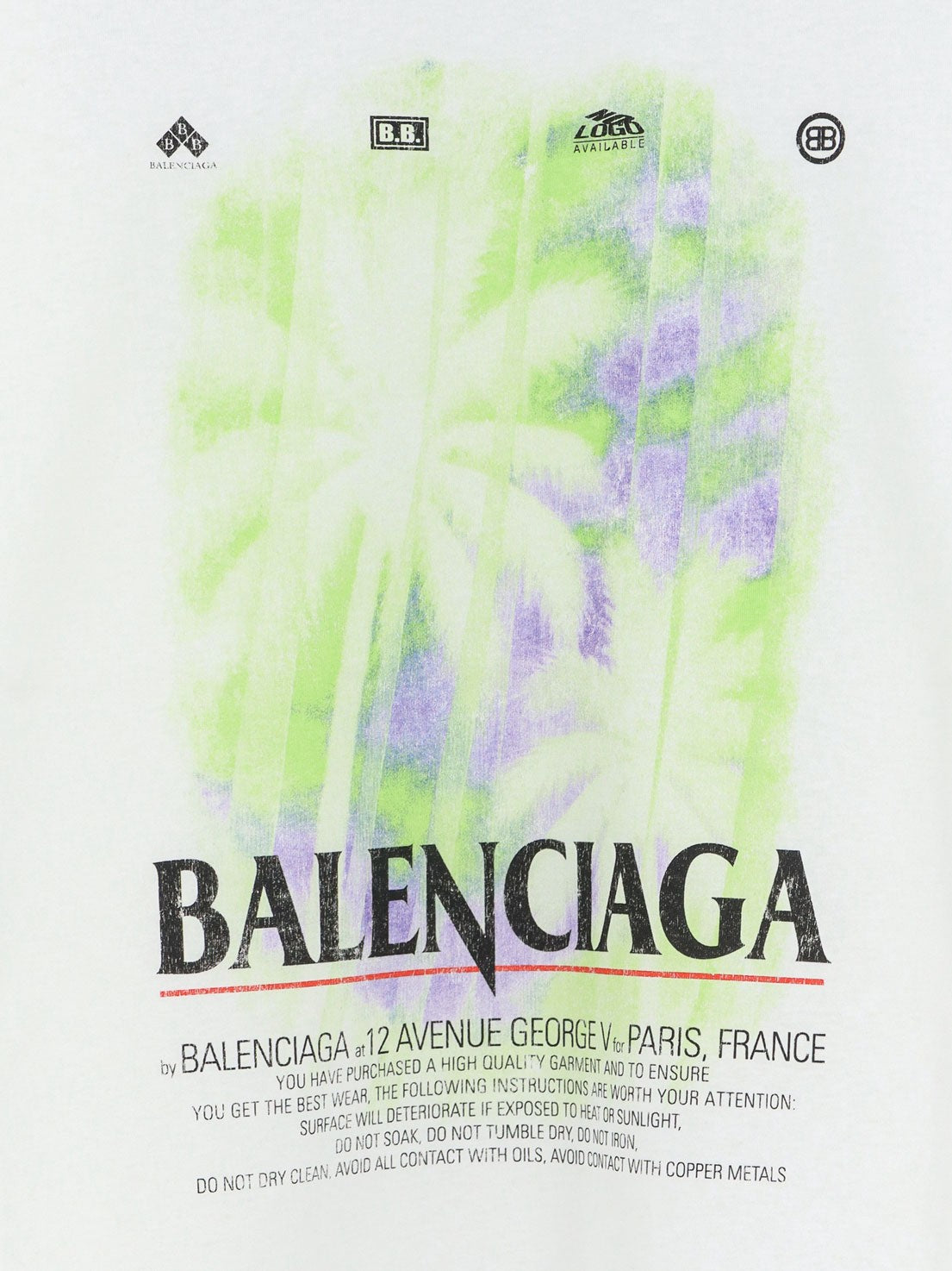 Balenciaga Men's The Window Cotton Shirt White