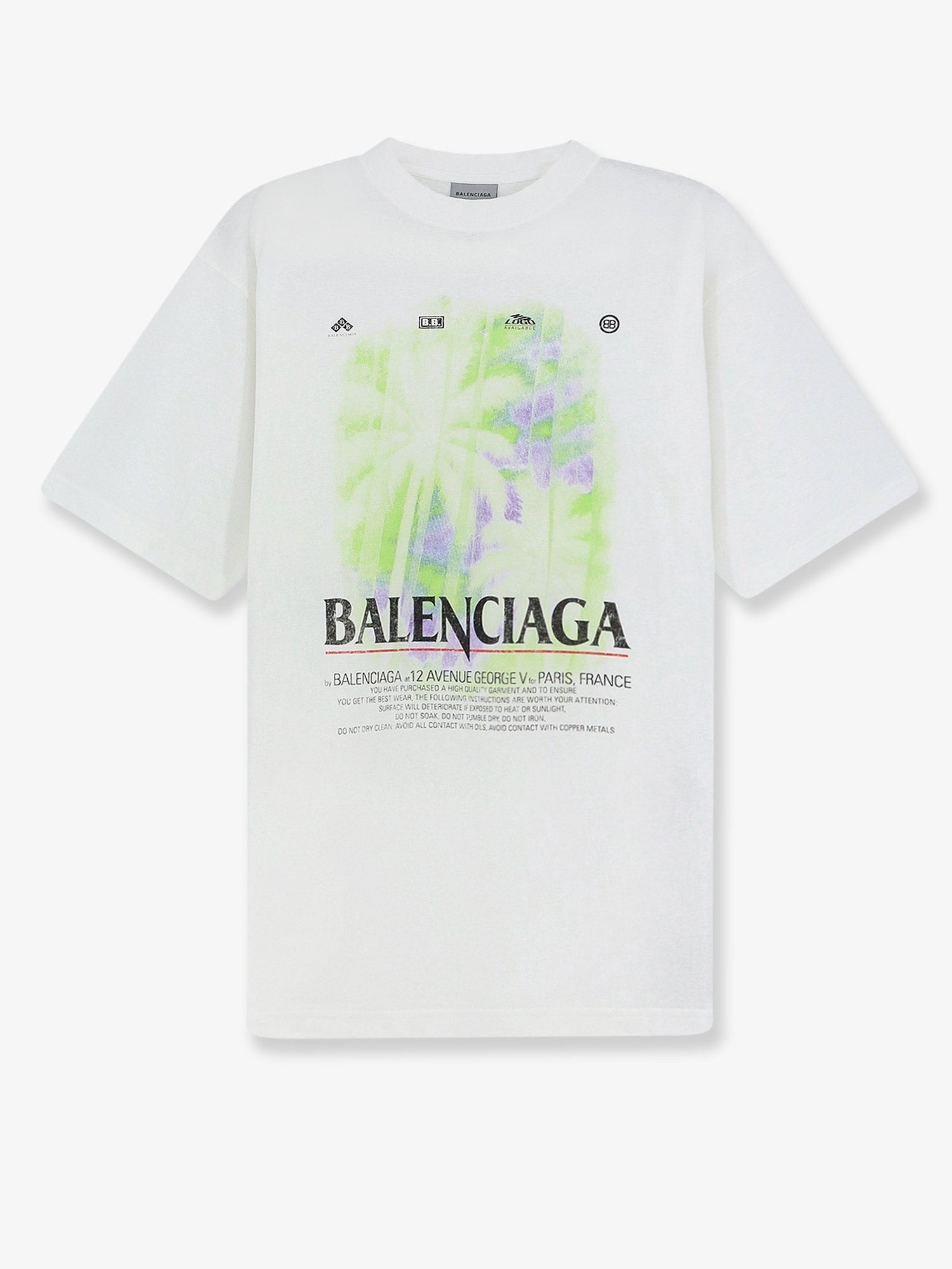 Balenciaga Women's The Window Cotton Shirt White