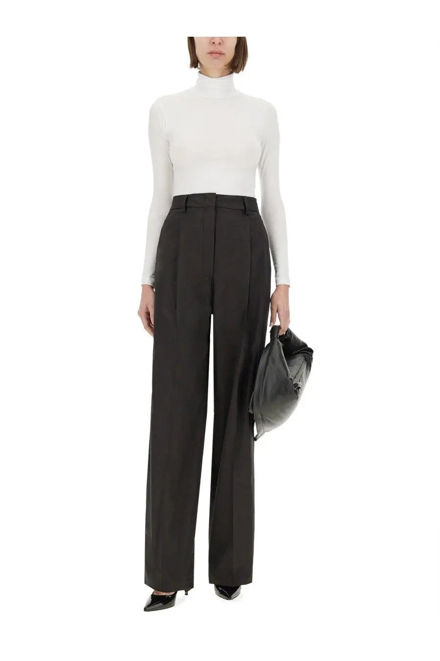 Thelatest Women's Poplin Pants Black, view 2