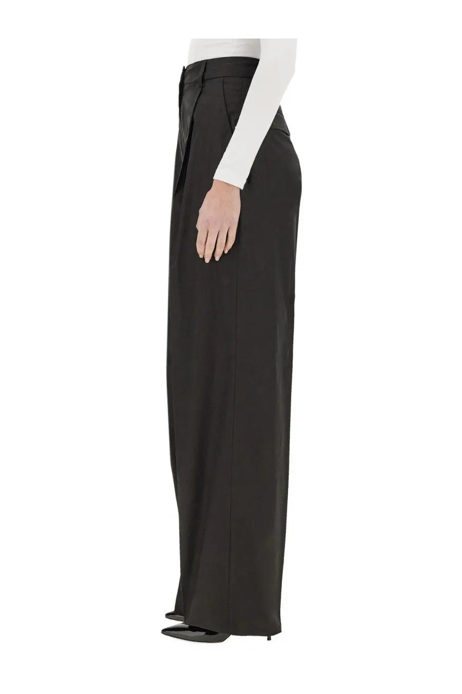 Thelatest Women's Poplin Pants Black, view 4