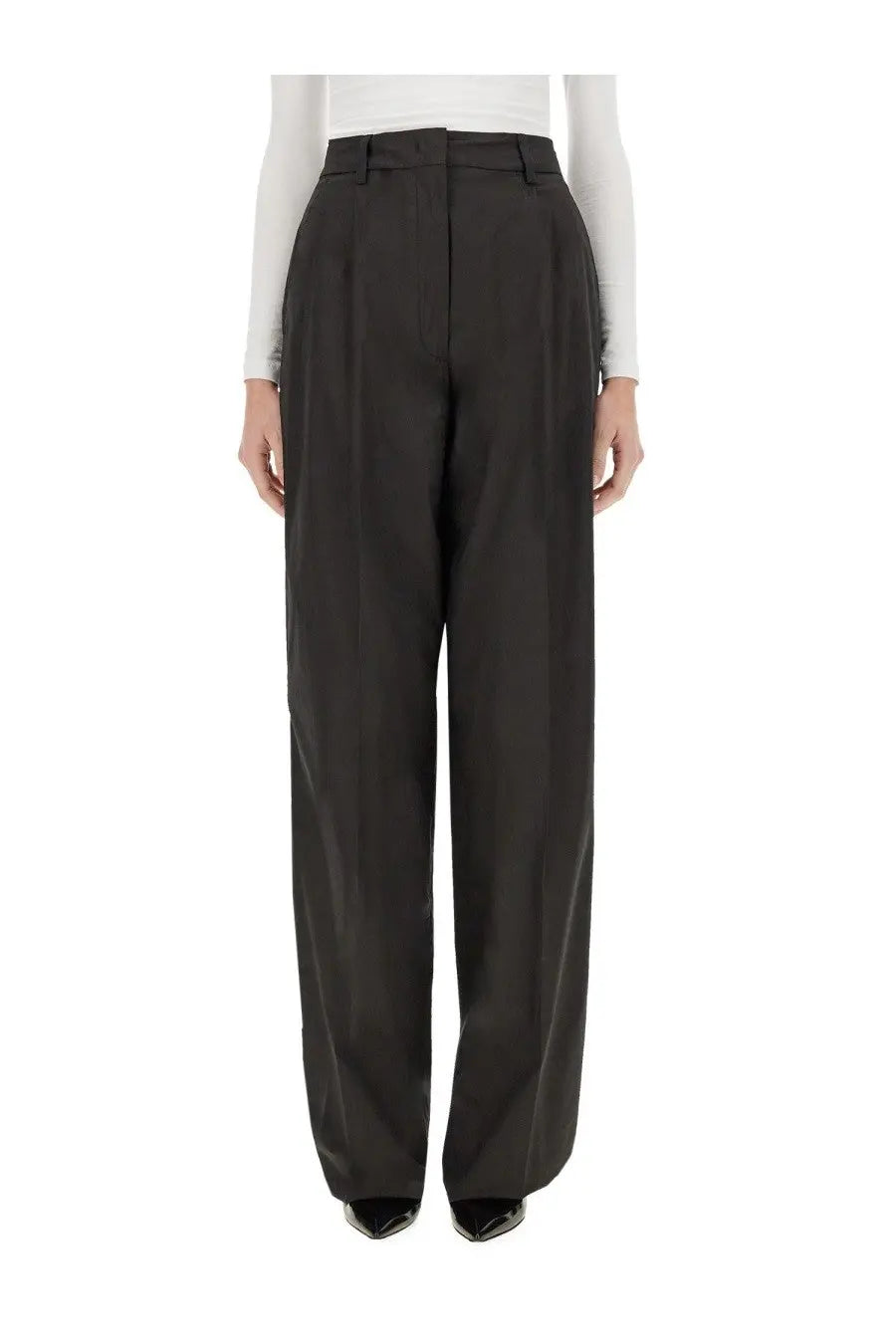Thelatest Women's Poplin Pants Black