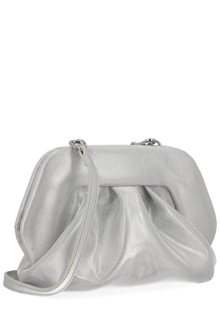 Themoirè Women's Bios Small Clutch Silver, view 2