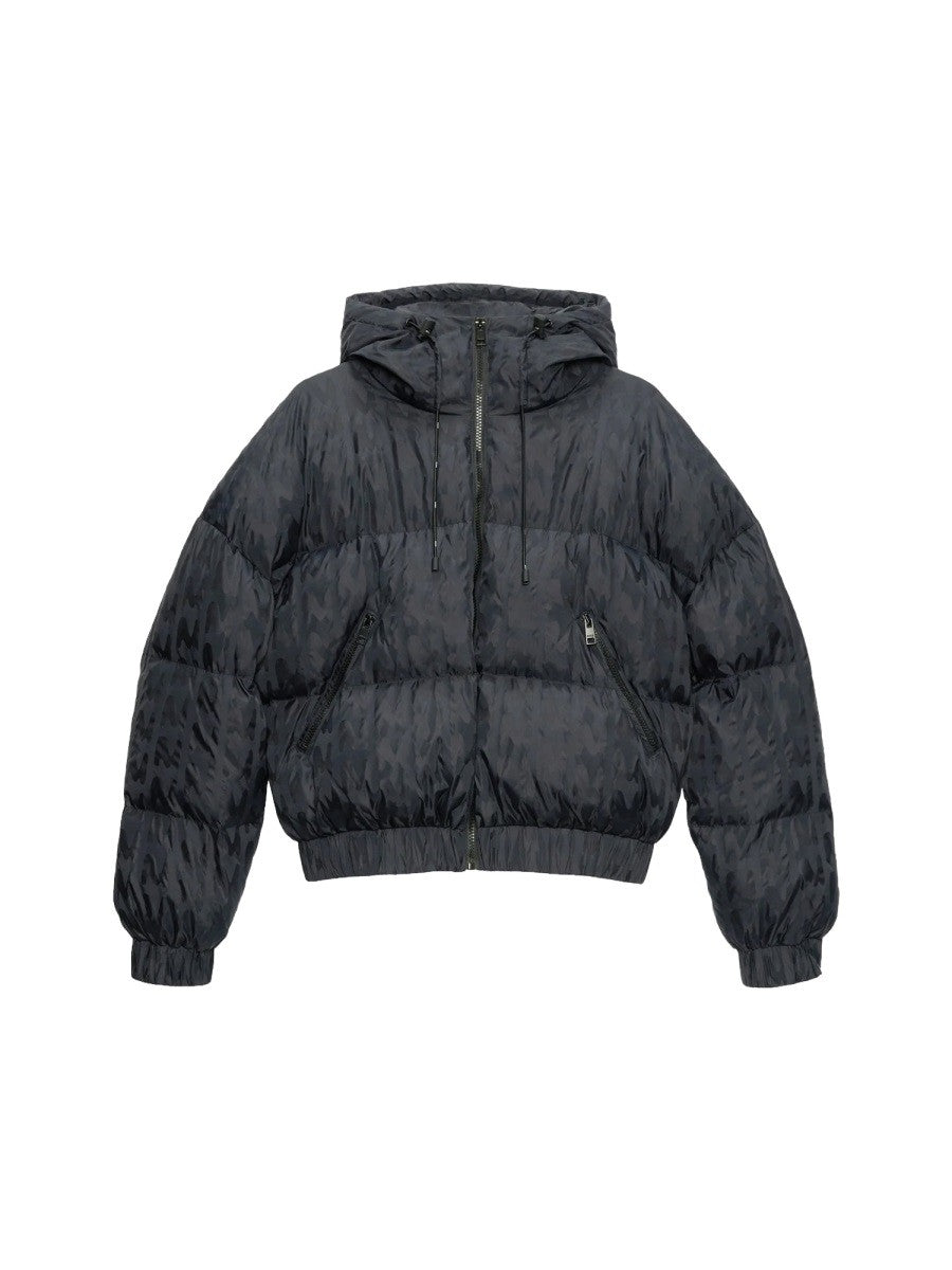 msgm Women's Themwave Padded Down Jacket Black msgm