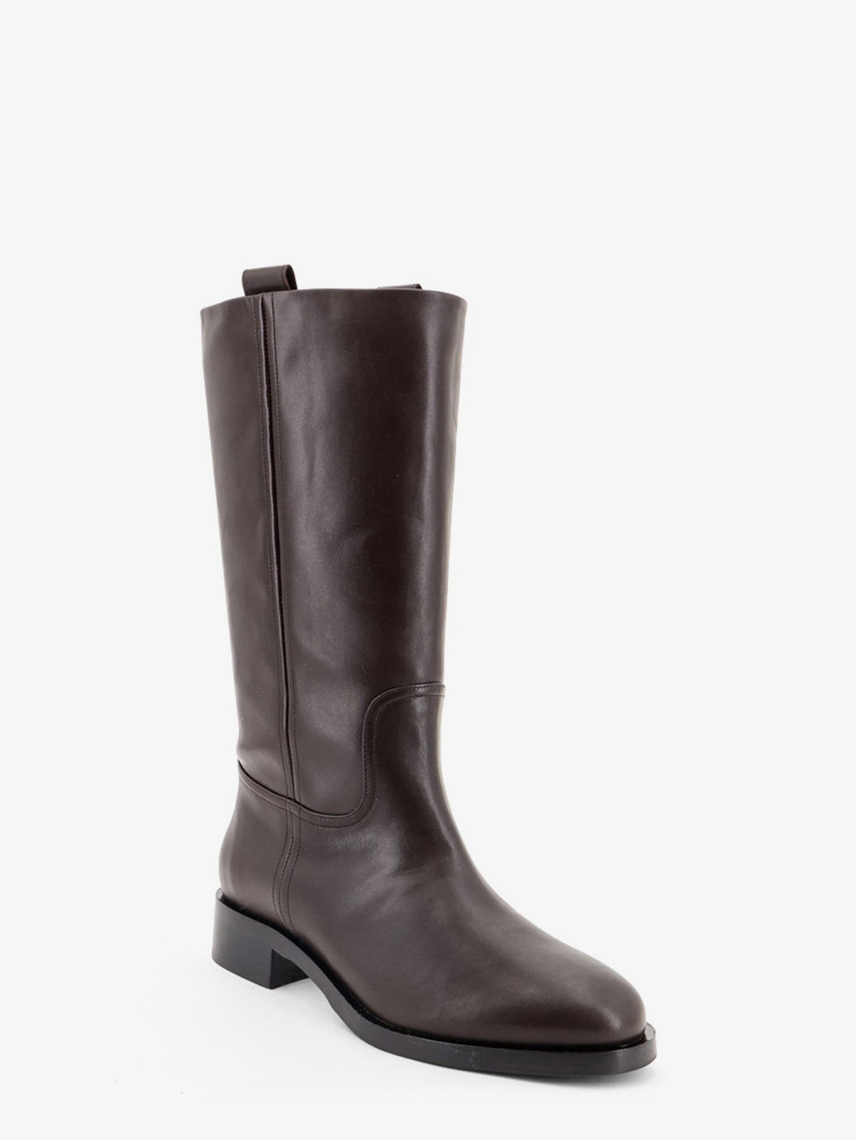 Aeyde Women's Theo Knee High Leather Boots Brown, view 2