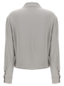 THEORY - THEORY - ’PK Label Wrap’ blouse - Women’s Tops