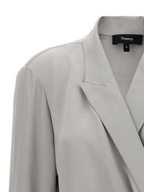 THEORY - THEORY - ’PK Label Wrap’ blouse - Women’s Tops