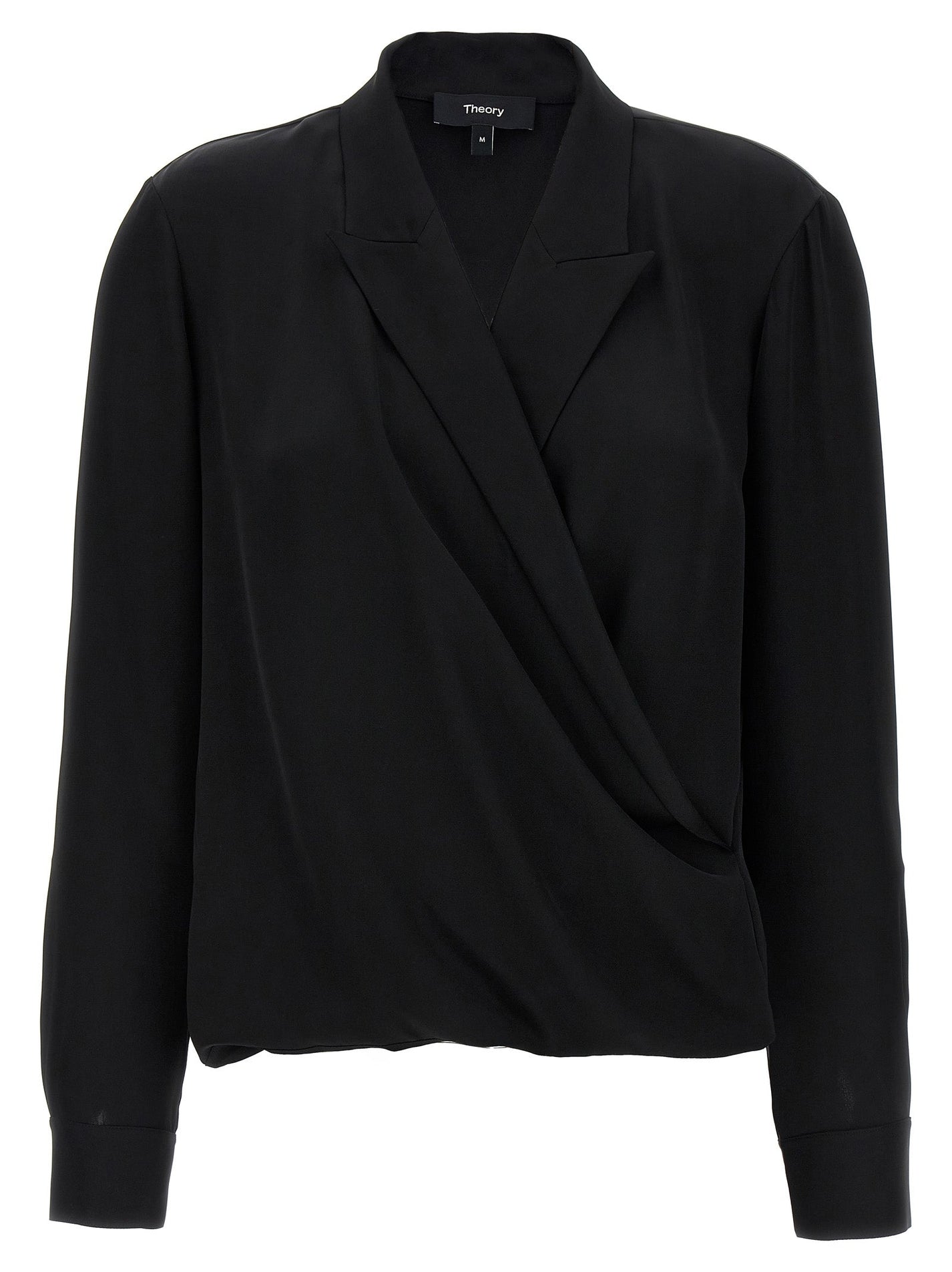 THEORY - THEORY - ’PK Label Wrap’ blouse - Women’s Tops