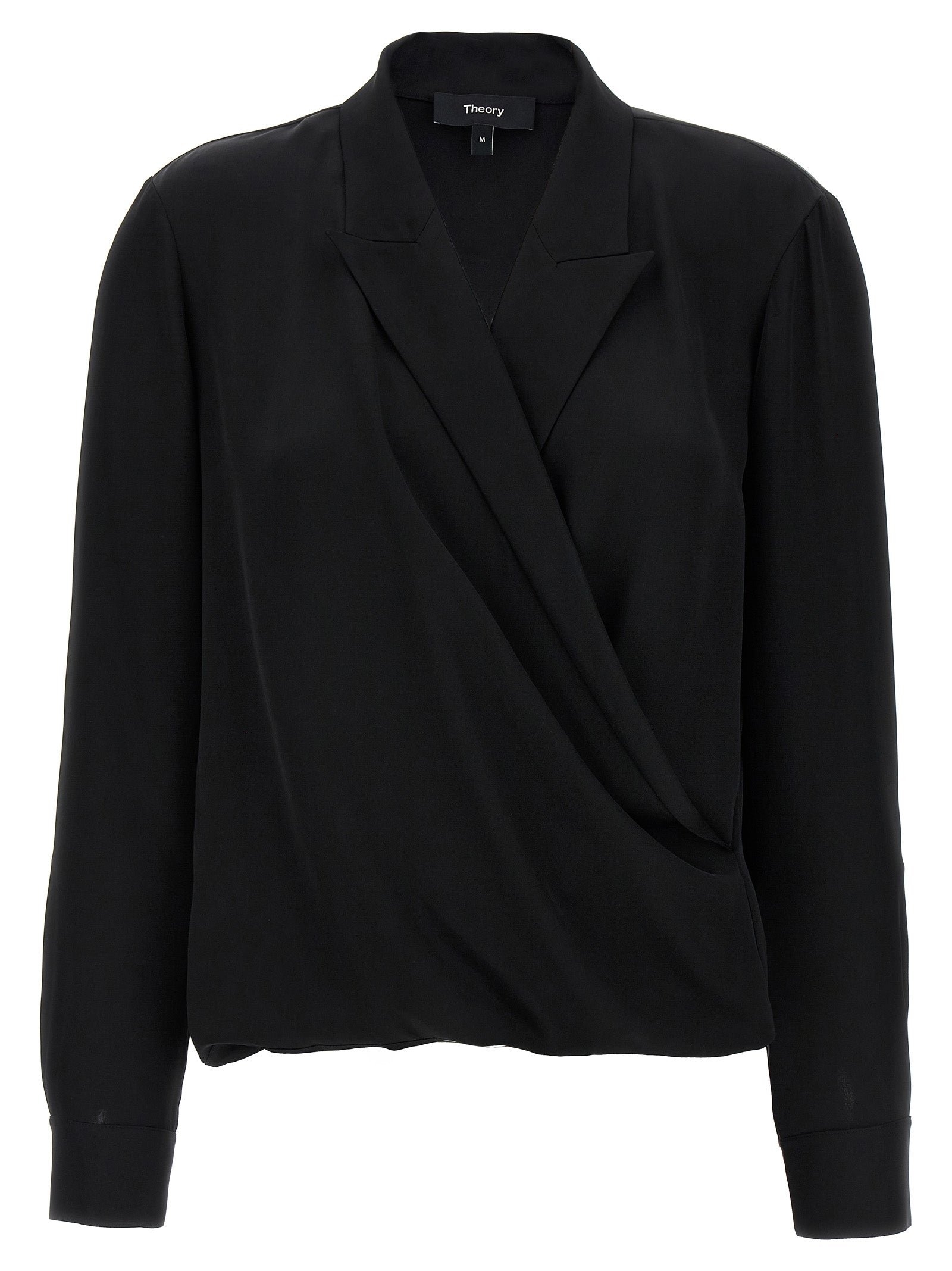 THEORY - THEORY - ’PK Label Wrap’ blouse - Women’s Tops