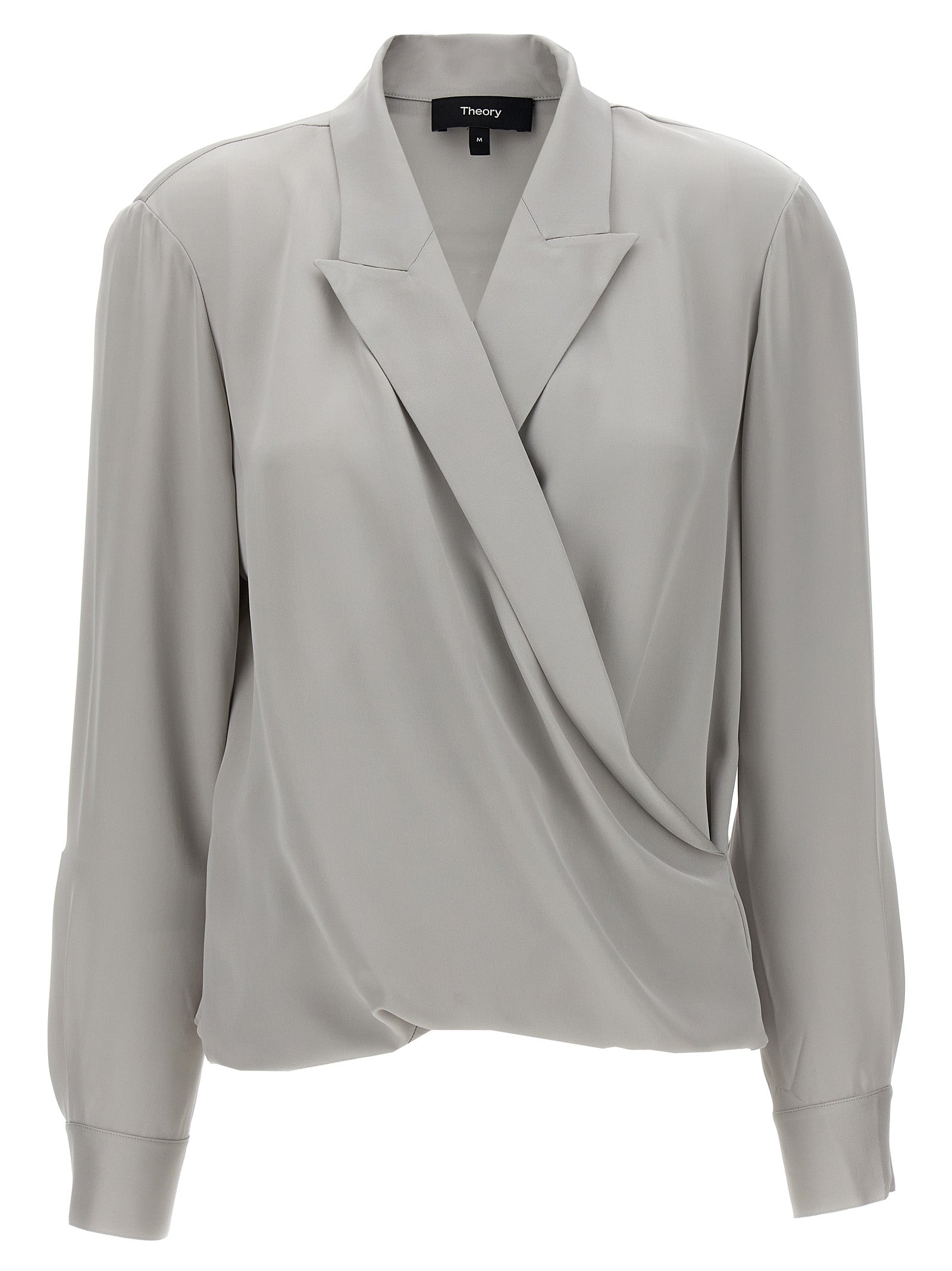 THEORY - THEORY - ’PK Label Wrap’ blouse - Women’s Tops