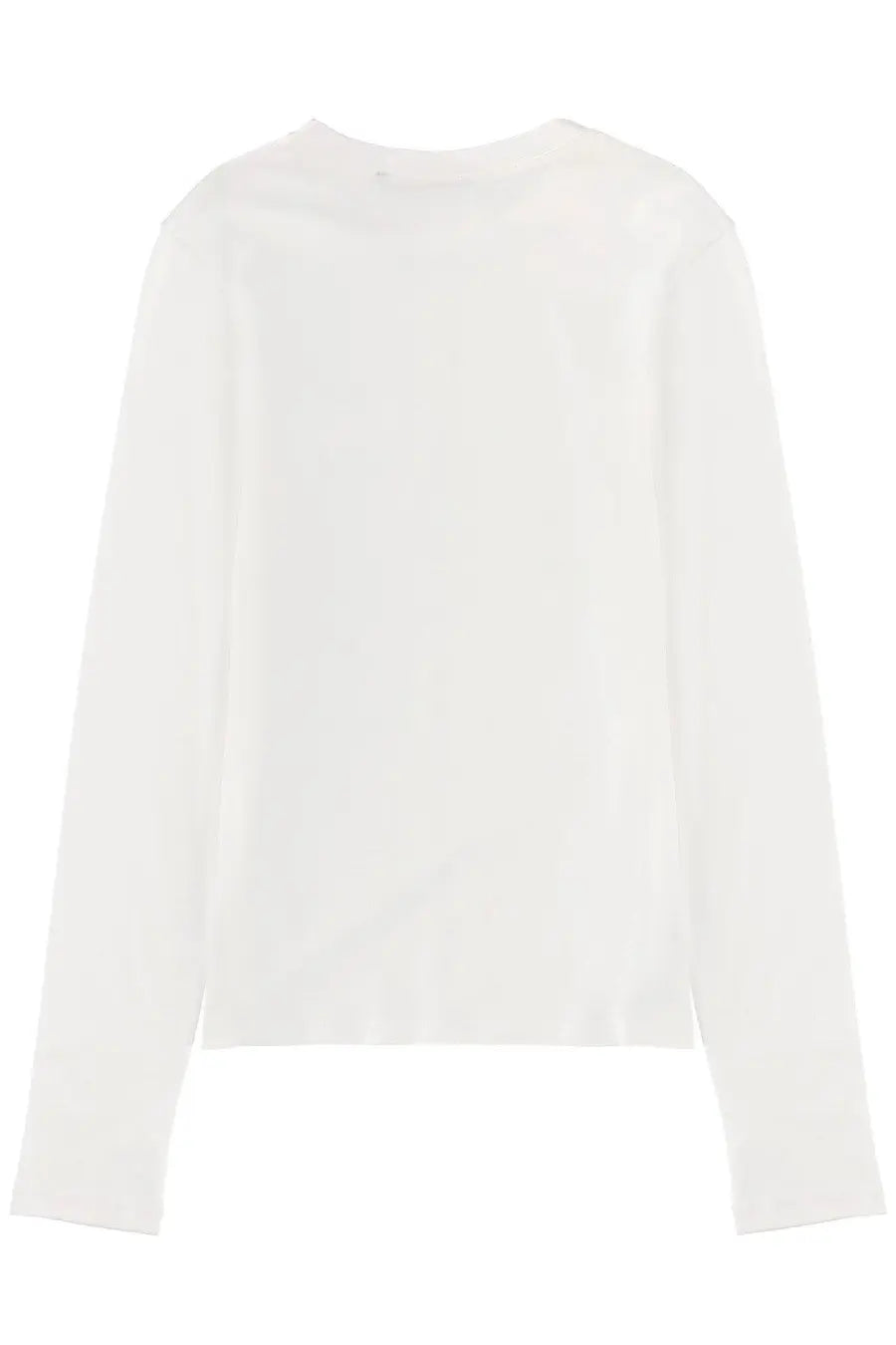 Theory women’s long sleeve shirt white with a relaxed fit soft slightly sheer minimalist fabric