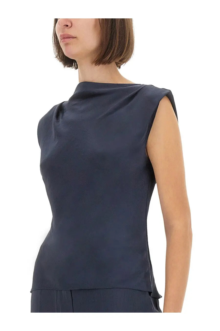 Theory Women's Satin Tops Blue, view 4