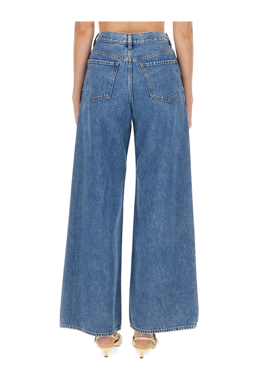 Theory Women's Wide Leg Jeans Blue, view 3