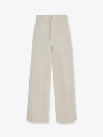 Brunello Cucinelli Women's Ther Relaxed Boyfriend Jean Soft Barrel Leg White