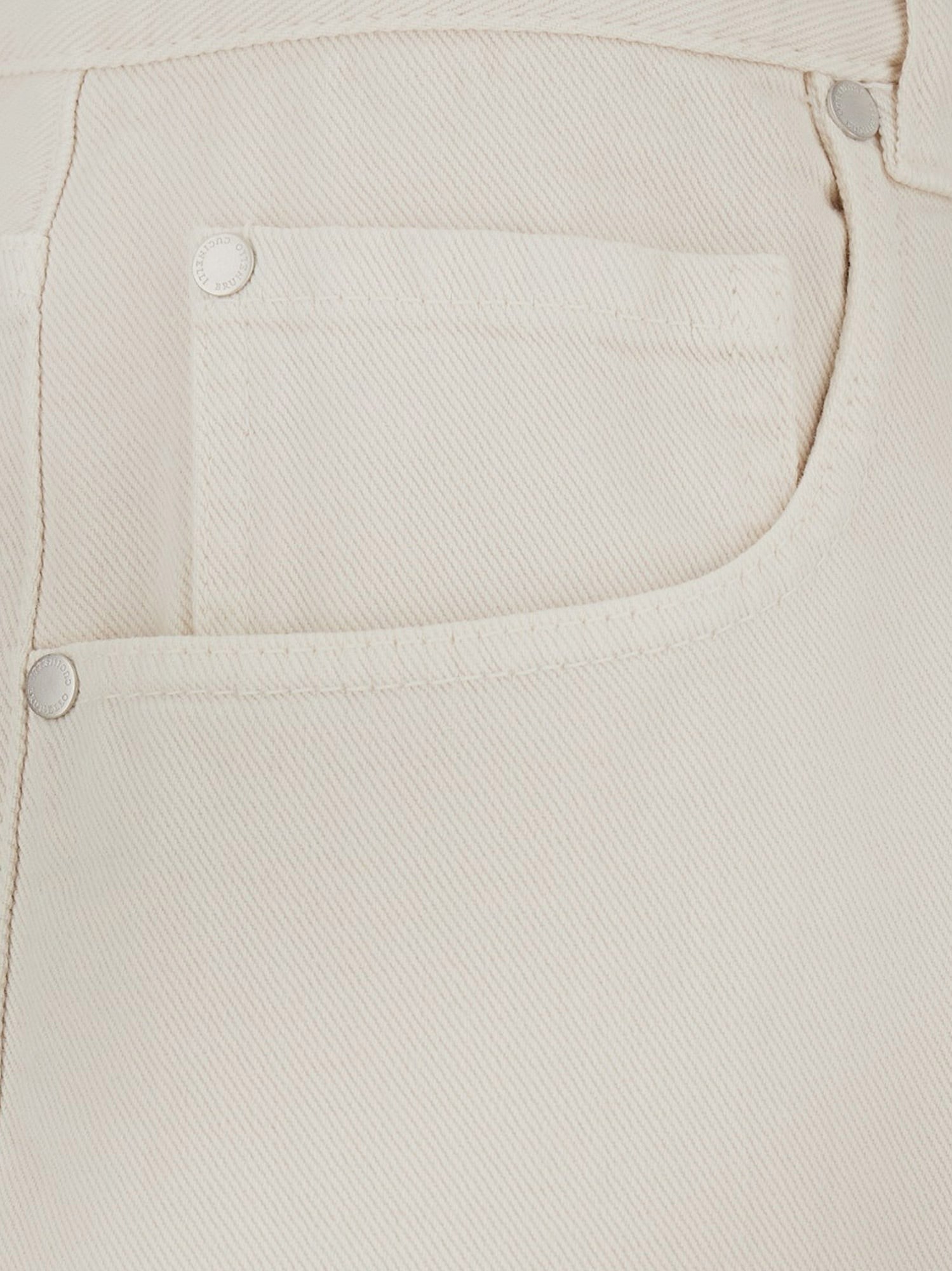 Brunello Cucinelli Women's Ther Relaxed Boyfriend Jean Soft Barrel Leg White