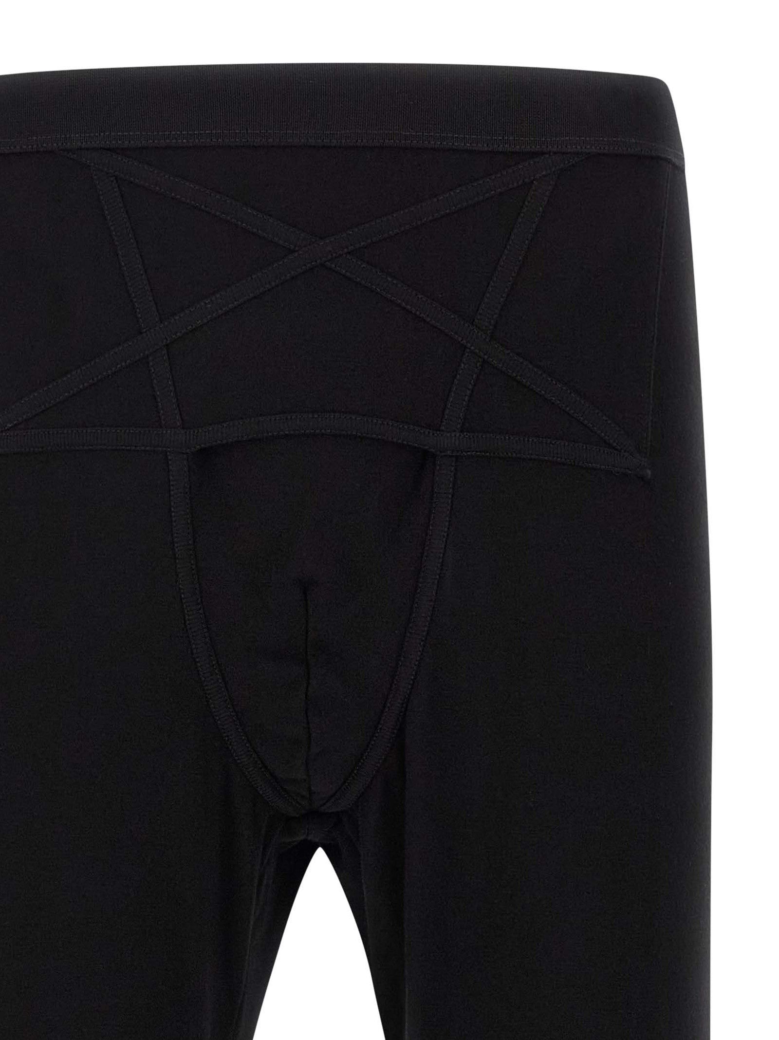Rick Owens Thermal Bottom Leggings Black