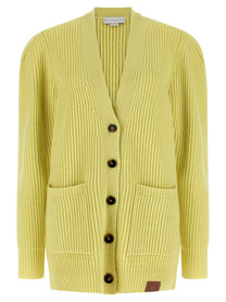 Stella McCartney Thick Knit Cardigan Yellow
