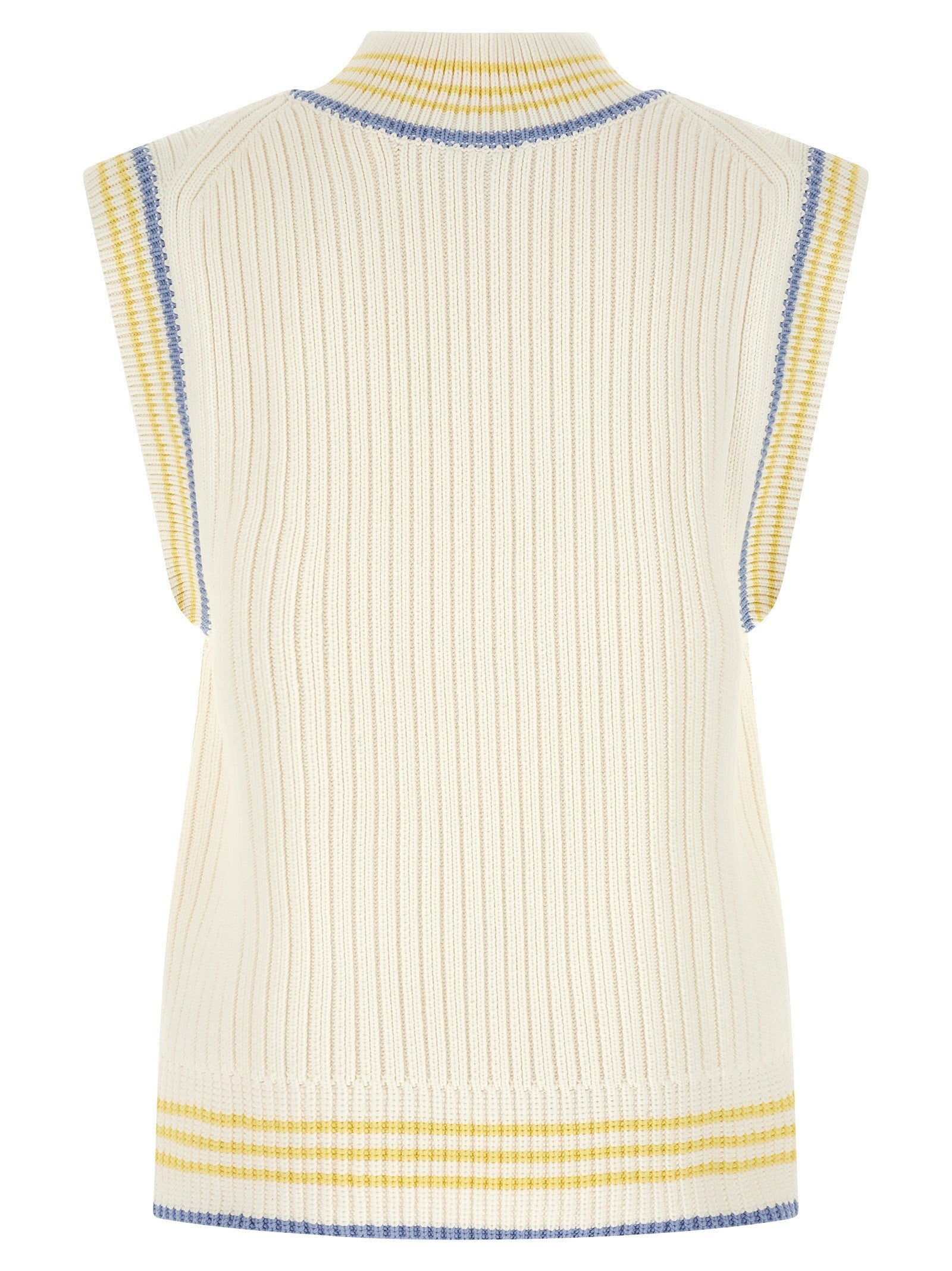 Lacoste Thick Knit Vest White
