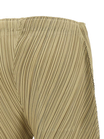 Pleats Please Issey Miyake Thicker Bottoms Pants Beige