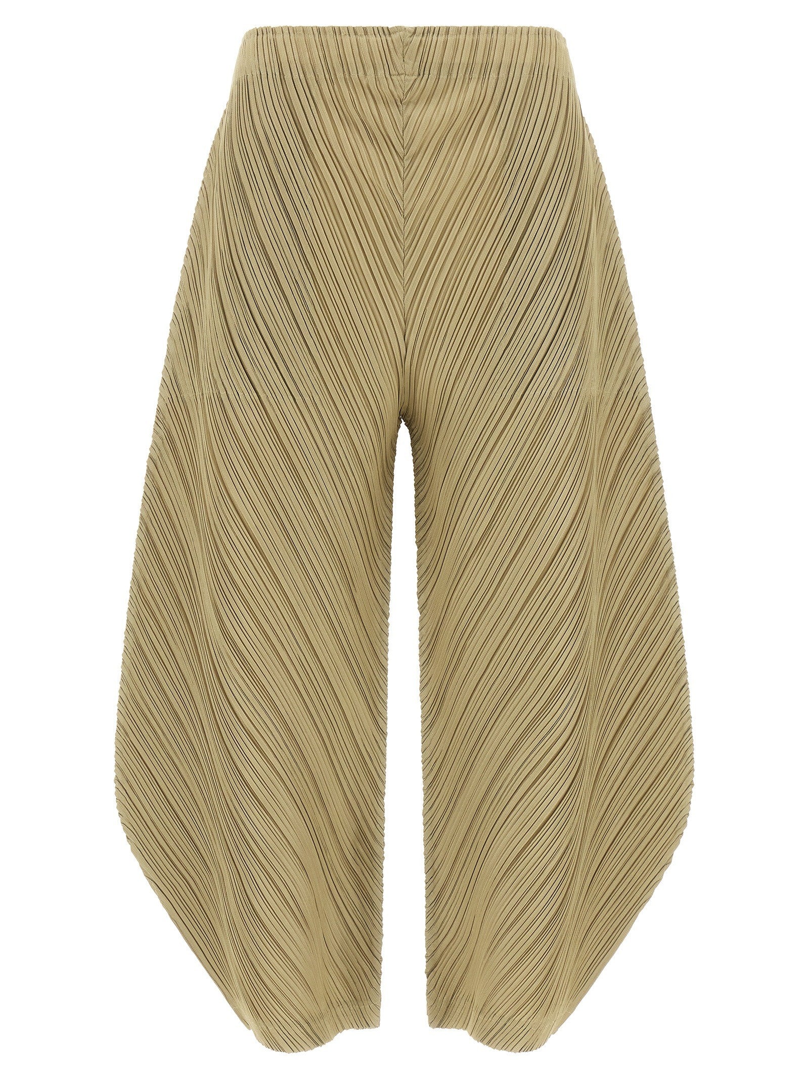 Pleats Please Issey Miyake Thicker Bottoms Pants Beige