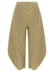 Pleats Please Issey Miyake Thicker Bottoms Pants Beige
