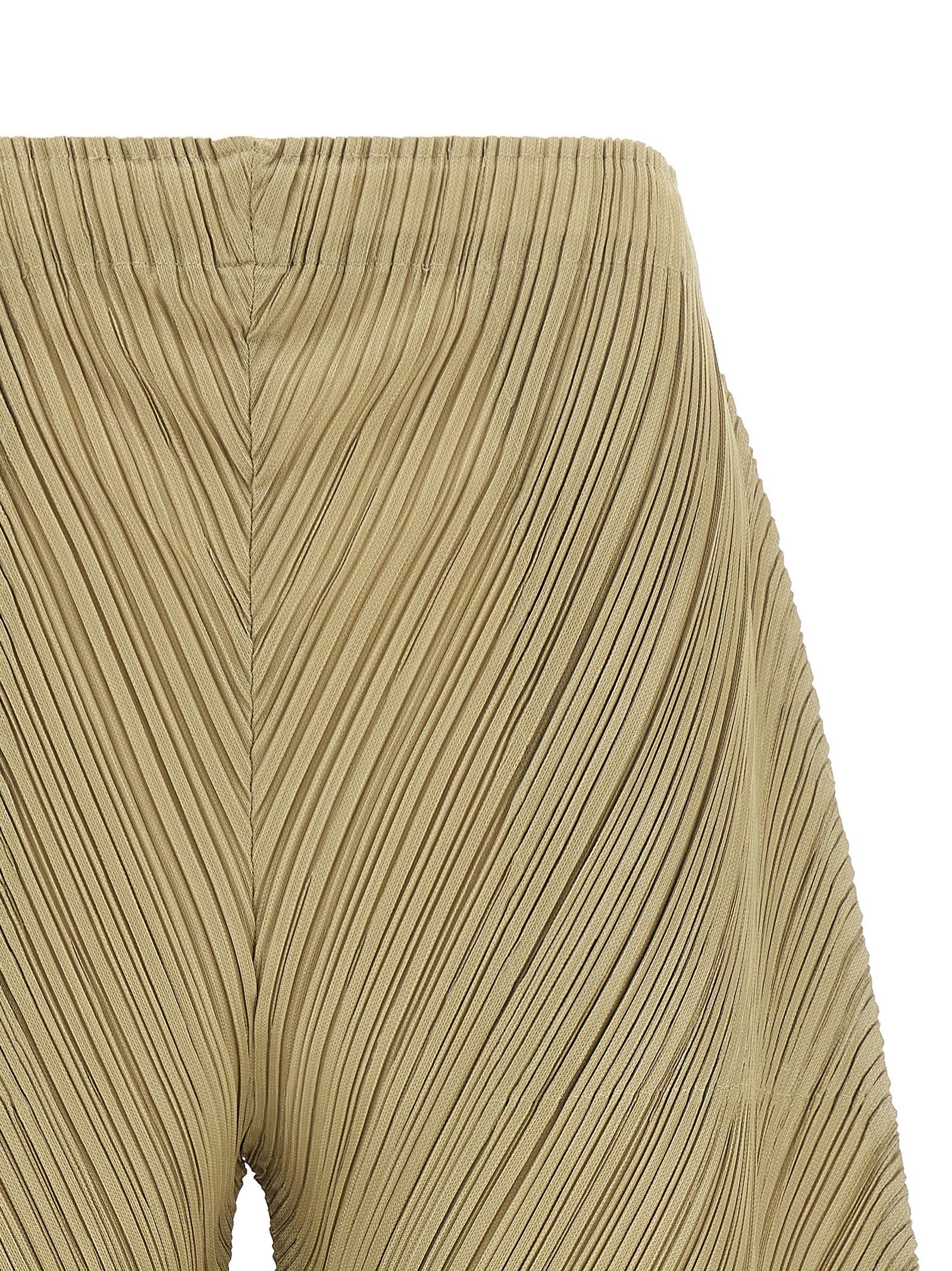 Pleats Please Issey Miyake Thicker Bottoms Pants Beige