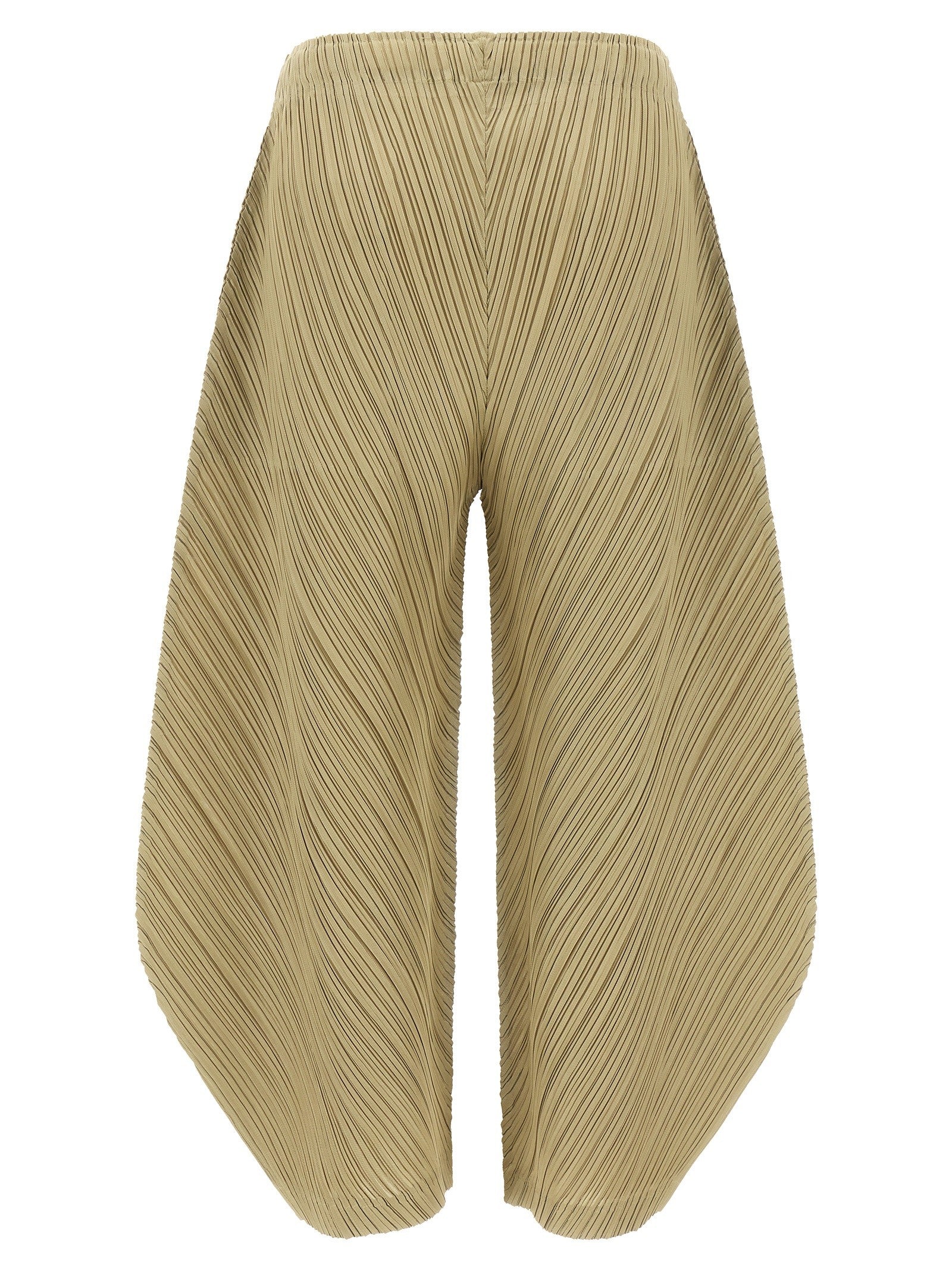 Pleats Please Issey Miyake Thicker Bottoms Pants Beige