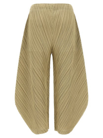 Pleats Please Issey Miyake Thicker Bottoms Pants Beige