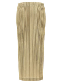 Pleats Please Issey Miyake Thicker Bottoms Skirt Beige
