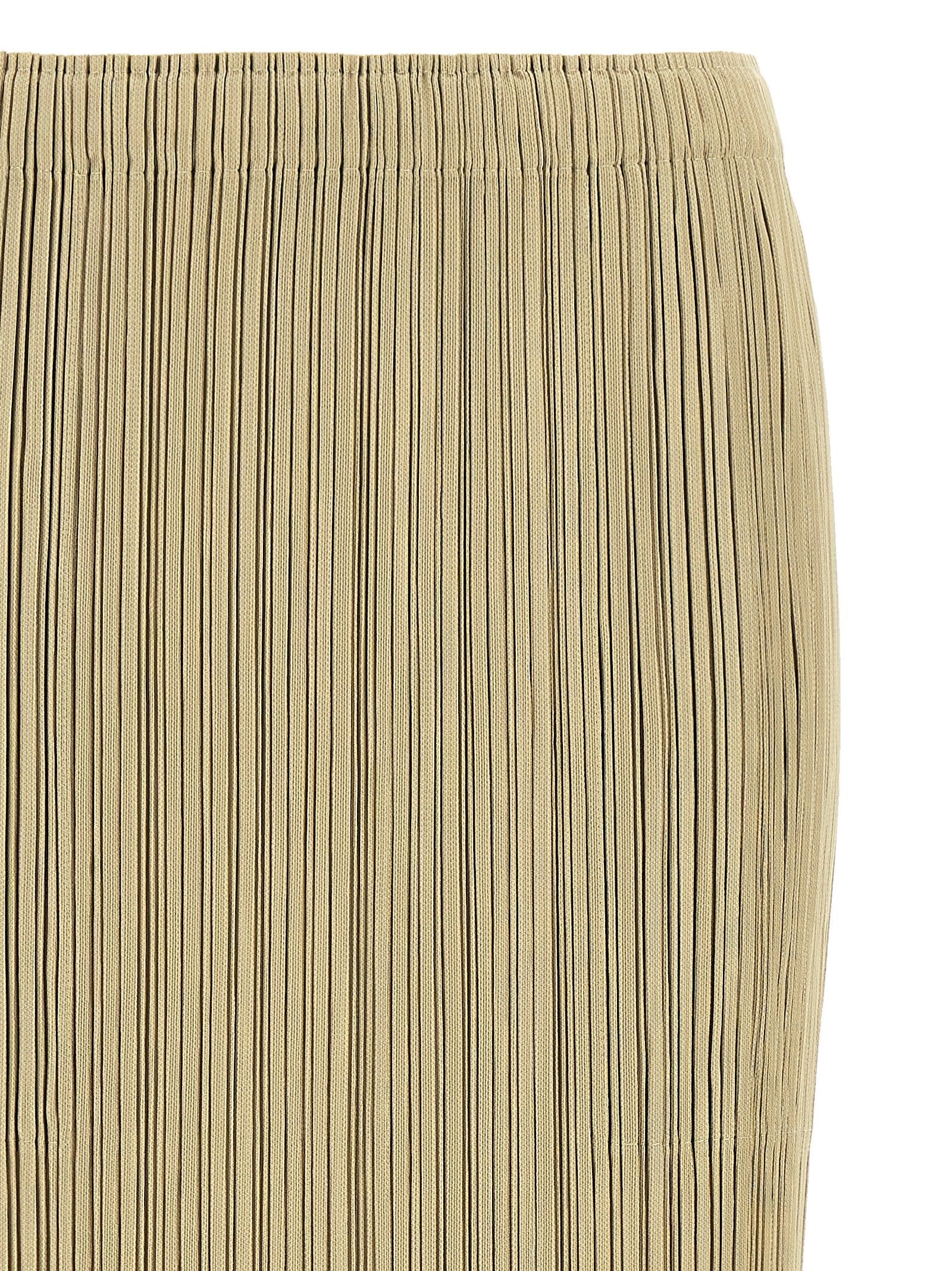 Pleats Please Issey Miyake Thicker Bottoms Skirt Beige