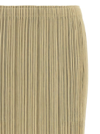 Pleats Please Issey Miyake Thicker Bottoms Skirt Beige