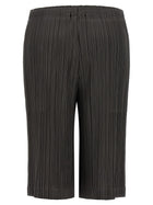Pleats Please Issey Miyake Thicker Bottoms Bermuda Shorts Grey, view 2