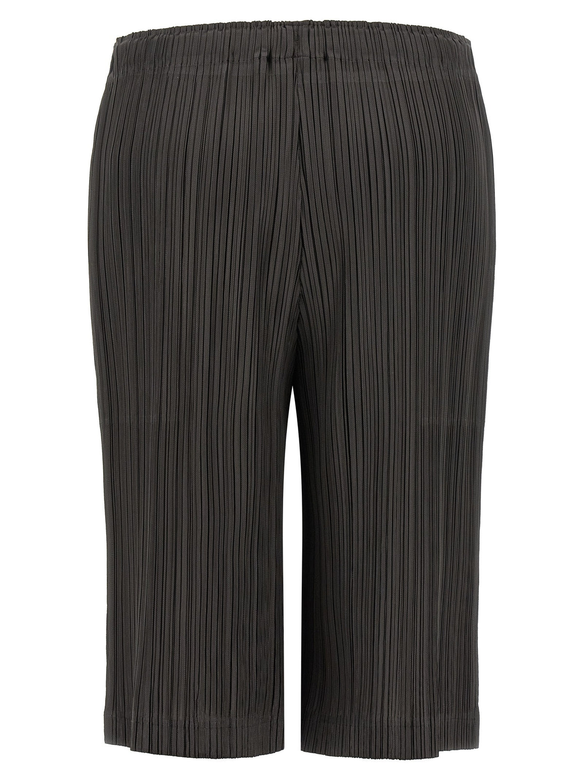 Pleats Please Issey Miyake Thicker Bottoms Bermuda Shorts Grey, view 2