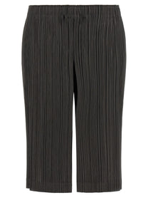 Pleats Please Issey Miyake Thicker Bottoms Bermuda Shorts Grey
